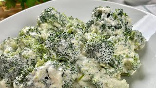 BRÓCOLI en salsa de QUESO PARMESANO [upl. by Esdnyl]