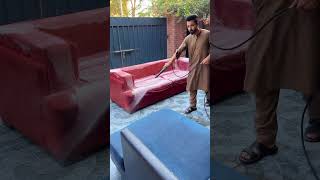 sofa cleaning at home  Sofa Cleaning  Carpet Cleaning  cleaning Services shorts viralvideo [upl. by Mich]