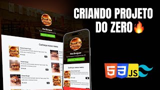 Criando projeto profissional do zero  HTML CSS TailwindCSS JavaScript  AULA 01 [upl. by Alesig]