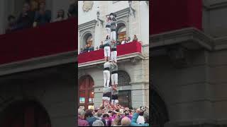 Tde7 dels Castellers de Sants a Igualada [upl. by Kinata]