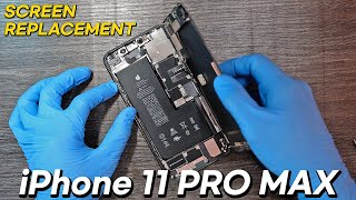 iPhone 11 PRO MAX Screen Replacement Easy [upl. by Lisandra]