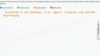 A compound of the formula C4H10O reacts with sodium [upl. by Ayrad]