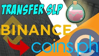 HOW TO TRANSFER SLP FROM BINANCE TO COINSPH TUTORIAL 2022 [upl. by Ronnoc200]