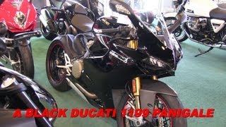 A Black DUCATI 1199 Panigale S Italian Superbike [upl. by Lachlan]