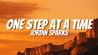 Jordin Sparks  One Step at a Time Lyrics [upl. by Llennhoj384]