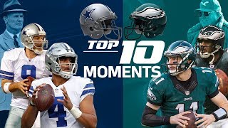 Cowboys vs Eagles Top 10 Moments in the NFC East Rivalry  NFL Highlights [upl. by Etnoval]