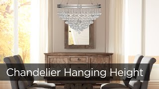 Chandelier Hanging Height  How High to Hang a Chandelier  Lamps Plus [upl. by Fugere]