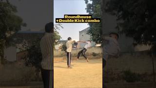 ‼️Roundhouse  Double Kick Combo 💥💥  martialarts mma tutorial taekwondo viralshorts [upl. by Bartholomeus416]