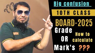 BIG CONFUSION  10th Class BOARD2025  Grade OR Marks  HOW CALCULATE [upl. by Nyllaf874]