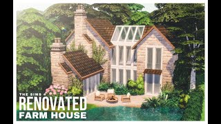 RENOVATED FARM HOUSE  THE SIMS 4 SPEEDBUILD W CHILL MUSIC [upl. by Jenica]