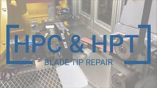 Jet Engine Blade Tip Repair  Robotic Metal Finishing  Aerospace MRO [upl. by Rossy]