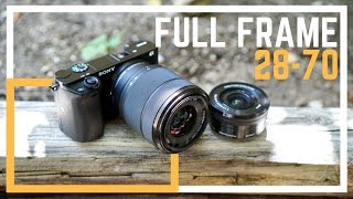 Sony Full Frame 2870mm Kit Lens  1650mm Comparison [upl. by Eiuqnom]