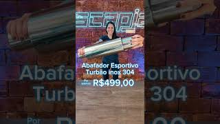 Abafador Esportivo Turbão Inox 304 [upl. by Fotzsyzrk]