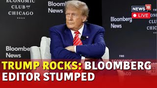 Watch Live Trump Bloomberg Interview  Trump Slams Bloomberg Editor During Interview  N18G [upl. by Ahsenhoj82]