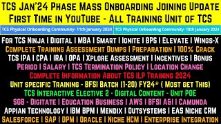 TCS Onboarding  Joining  All ILP Training Units  Final Assessment Free Dumps  Project Allocation [upl. by Narcho]