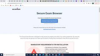 how to download sebsecure exam browser for Accenture test [upl. by Atena]