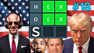 US Presidents Play WORDLE 18 [upl. by Aihtekal]