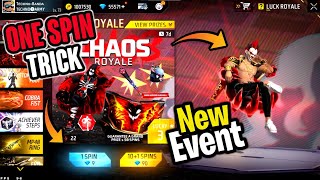 FREE FIRE NEW CHAOS ROYALE EVENT  FREE FIRE NEW EVENT  TECHNO BANDA [upl. by Ydnahs]