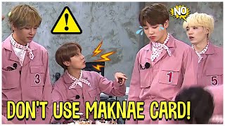 Time When BTS Hyungs Dont Approve The Maknae Card For Jungkook [upl. by Mccarty]