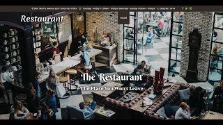 Adobe Muse Restaurant Template How it works [upl. by Alrahc]