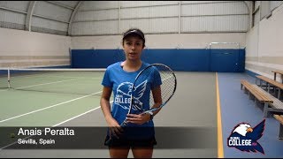 Anais Peralta  College tennis recruiting video Fall 2020 [upl. by Brucie]