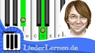 Die Prinzen  Küssen Verboten  Klavier lernen  Musiknoten  Akkorde [upl. by Eecyak]