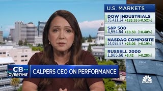 CalPERS CEO Marcie Frost talks investing in public equity and VC opportunities [upl. by Ynettirb801]