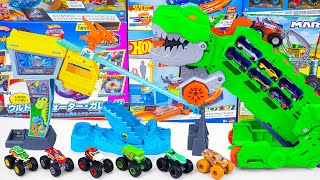 Hot Wheels Collection Unboxing Review ASMR🦖Hot Wheels Ultimate TRex Transforming🦖Blues Raptor Rush [upl. by Nahtaj]