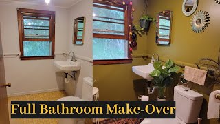 SATISFYING FULL MAKEOVER IN GUEST BATHROOM PAINT DECORATING AND MORE [upl. by Nelon]