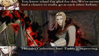 Fire Emblem Warriors Three Hopes  Jeritza vs Catherine Unique Dialogue [upl. by Cris]