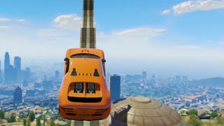 Weird Ramp Structure Race GTA 5 Funny Moments [upl. by Drawyeh]