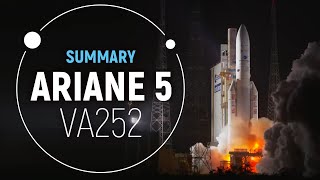 Flight VA252  Ariane 5 Summary  Arianespace [upl. by Affer]