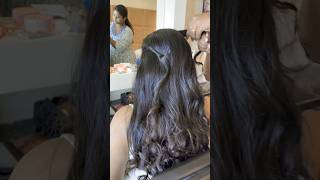 Simple hairdo bollywood love song bollywoodsongs trendingshorts getreadywithme hairstyle [upl. by Dorri]