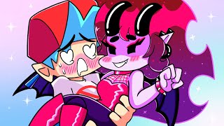 ORIGIN of DEMON GIRLFRIEND Friday Night Funkin Logic  Cartoon Animation [upl. by Mcclain]