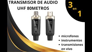 TRANSMISOR DE AUDIO UHF DE 100 METROS [upl. by Ycam]