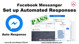 Set up automated responses in facebook messenger  Auto Response [upl. by Kalfas818]