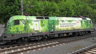 Bahnhof Feldkirch🍃🌳🌿🍀IC119 Bodensee Dornbirn➡ Innsbruck mit Green PonintsLok ÖBB Taurus [upl. by Backler]