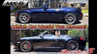 MX5 to BOXSTER 987  Which Car Would You Choose [upl. by Joleen]