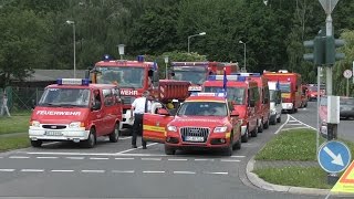 Feuerwehrbereitschaft 1 RP Köln AachenHeinsberg zur überörtlichen Hilfe nach Wesel [upl. by Ylatan]