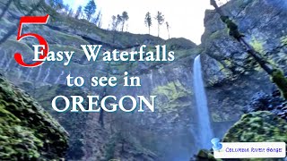 Guided day trip in the Columbia river gorge area  5 easy waterfall hikes [upl. by Yspyg]