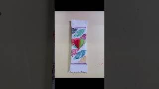 Chocolate Packing With Leaf Print ❤️। Chocolatewrapping 🧡। viral giftideas creative shorts 😊 [upl. by Ifen]