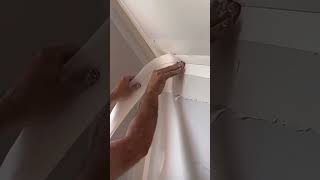 Expertly installing no coat on drywall anglesshort satisfying [upl. by Legnalos]