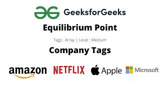 GeeksforGeeks  Equilibrium Point in Hindi  Java [upl. by Hutton]