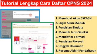 LENGKAP Tutorial Cara Daftar CPNS 2024 Mulai dari Membuat Akun SSCASN hingga Akhiri Pendaftaran [upl. by Ayardna313]