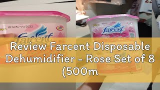 Review Farcent Disposable Dehumidifier  Rose Set of 8 500ml each [upl. by Holman47]