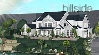 Bloxburg  realistic hillside home speedbuild [upl. by Clementas]