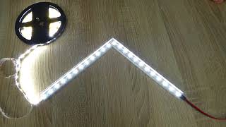 Come fare un angolo a 90° senza tagliare la strip LED [upl. by Axel]