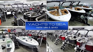 Every Day is a Boat Show at Yachts to Sea  Offering Chaparral Boats Barletta Pontoons amp Robalo [upl. by Blithe]