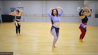 Belly Dance Combination for ALL LEVELS bellydance [upl. by Nadroj890]