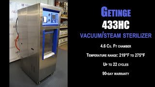 Getinge 433HC VacuumSteam Sterilizer 0519B A CLAVE [upl. by Sylera]